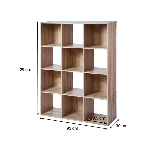 Meuble de rangement ORIGAME – 12 cases, naturel