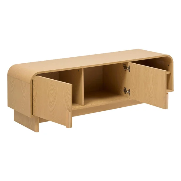 MEUBLE TV 2 PORTES 1 ETAGERE LEE D.140X40X45CM