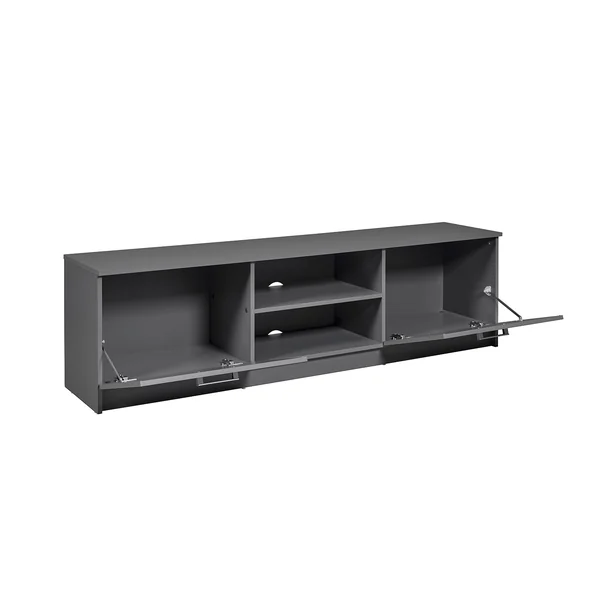 Meuble TV contemporain 180 cm gris Rodrigo