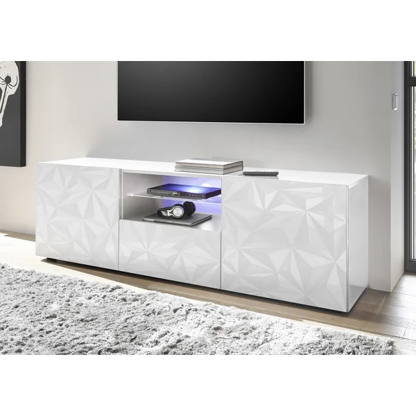 Meuble TV design 181 cm laqué Andreasse
