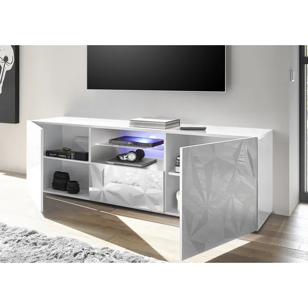 Meuble TV design 181 cm laqué Andreasse