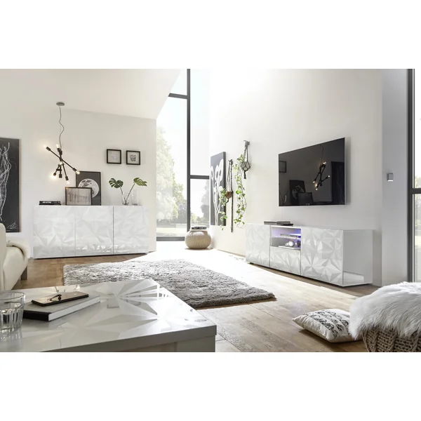 Meuble TV design 181 cm laqué Andreasse