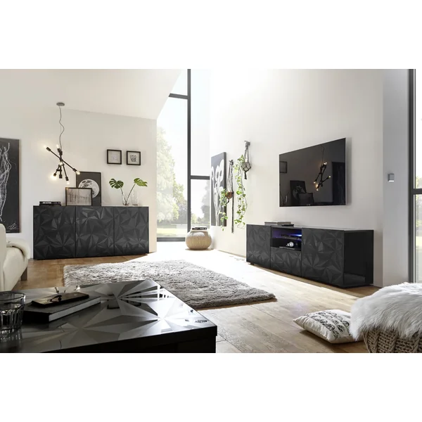 Meuble TV design 181 cm laqué Andreasse