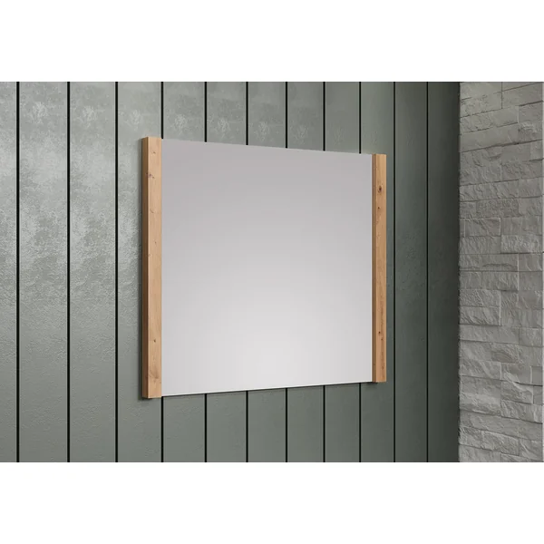 Miroir rectangulaire coloris chêne Jedusor