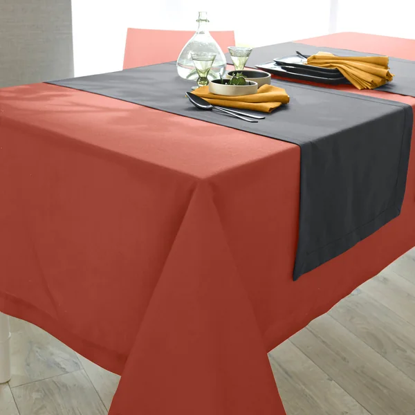 Nappe infroissable, terracotta