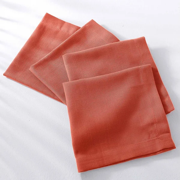 Nappe infroissable, terracotta