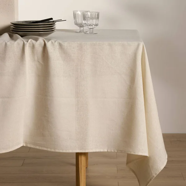 Nappe lin Lina - Ecru - 150 x 260 cm