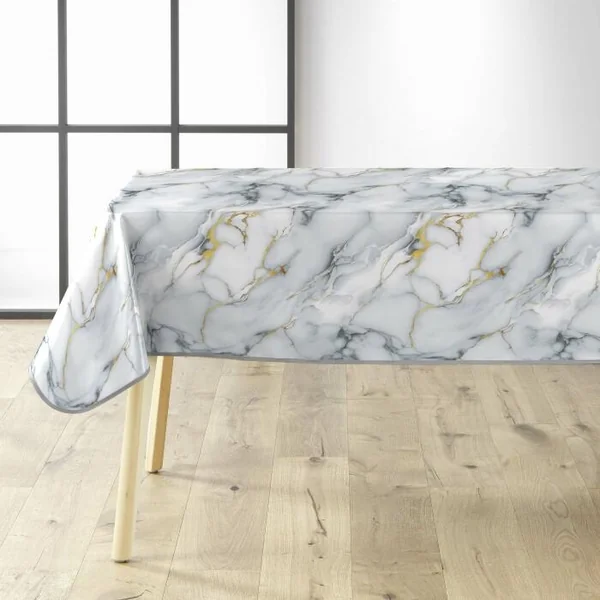 NAPPE RECTANGLE 140X240CM PVC IMPRIME METALLISE MARQUINA