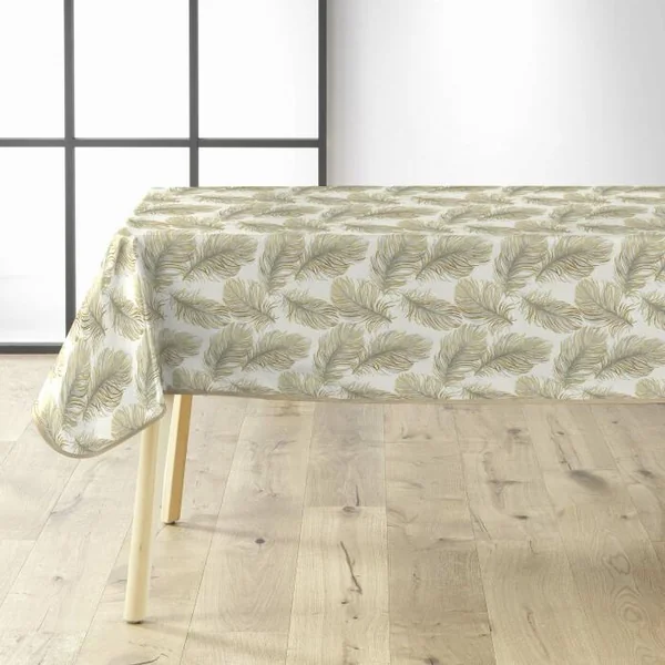 NAPPE RECTANGLE 140X240CM PVC IMPRIME METALLISE PLUMINA