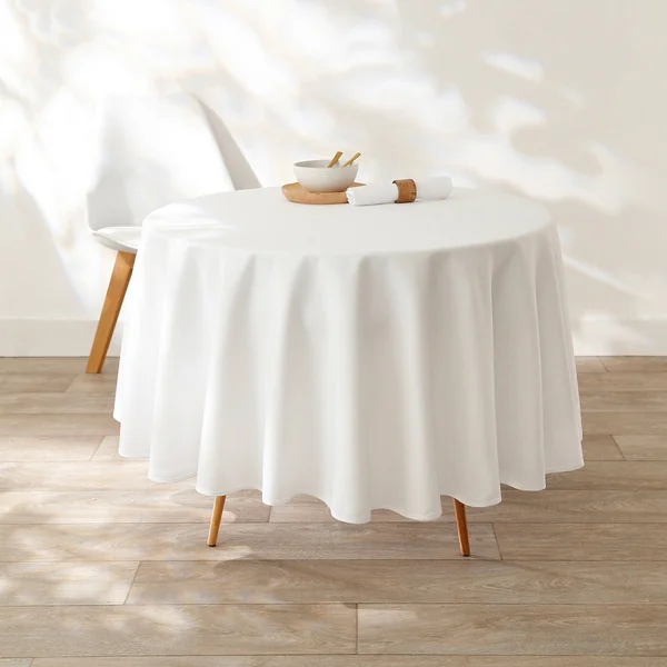 Nappe unie entretien facile, blanc