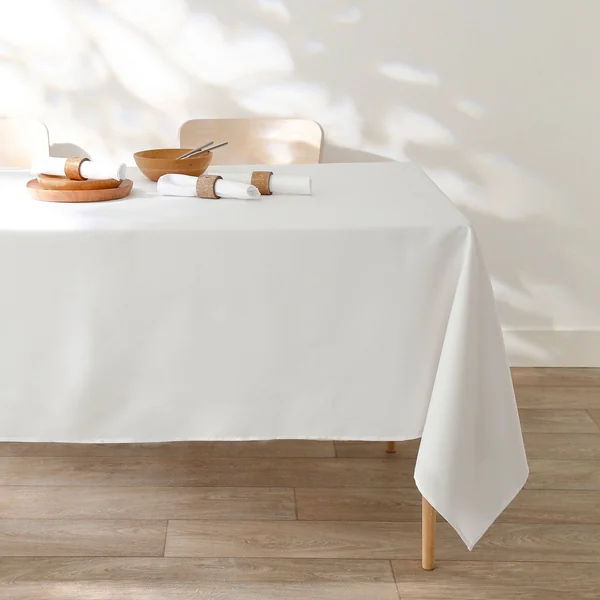 Nappe unie entretien facile, blanc