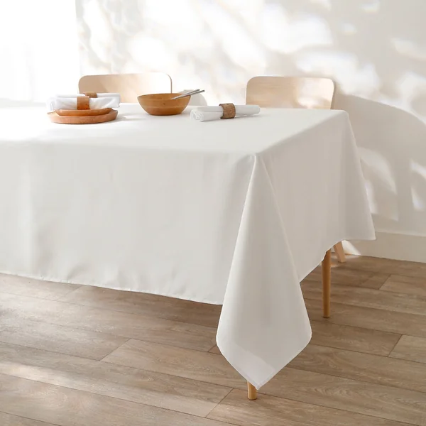 Nappe unie entretien facile, blanc