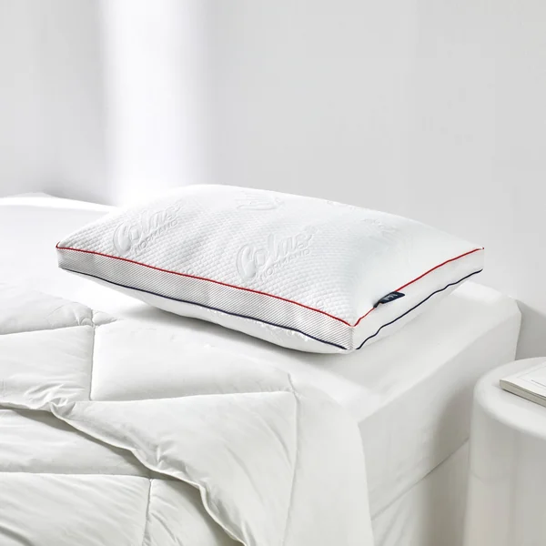 Oreiller été/hiver confort ferme modulable, blanc