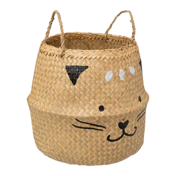 PANIER PLIABLE ROSEAU CHAT D.35CM