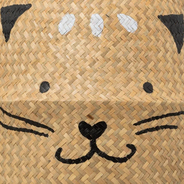 PANIER PLIABLE ROSEAU CHAT D.35CM
