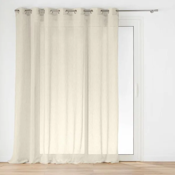 PANNEAU A OEILLETS 240X240CM VOILE TISSE CARLIN LIN
