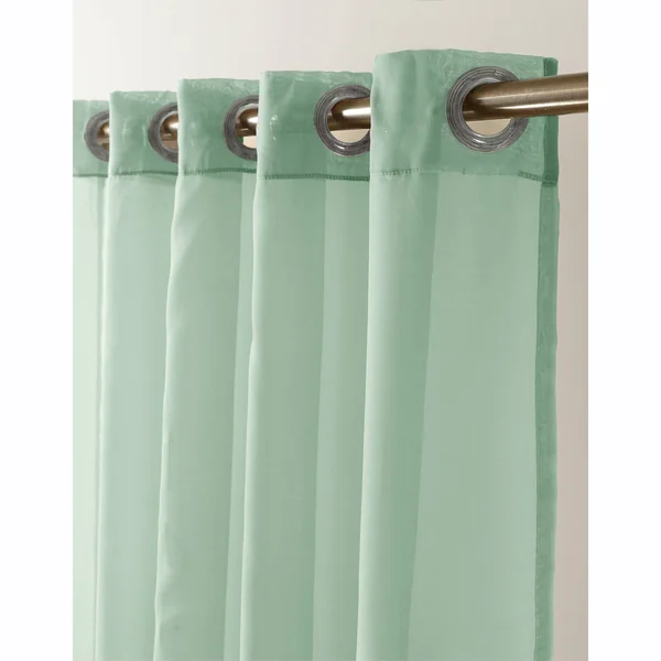 Panneau voile uni finition œillets, vert