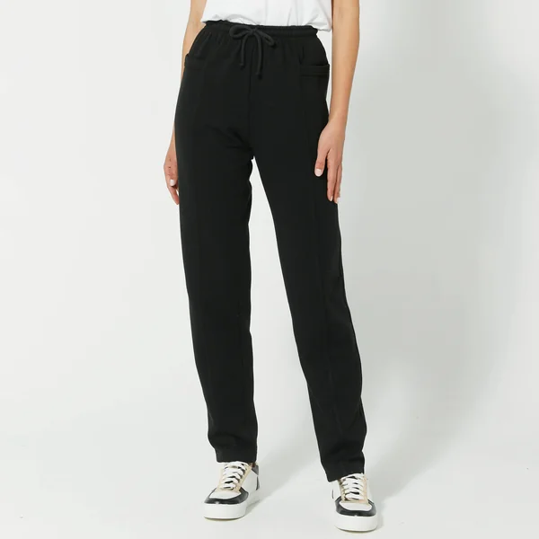 Pantalon jogging, molleton gratté, noir