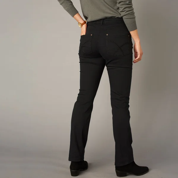 Pantalon sculptant, 5 poches, noir