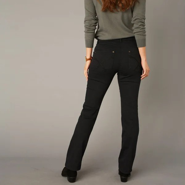 Pantalon sculptant, 5 poches, noir