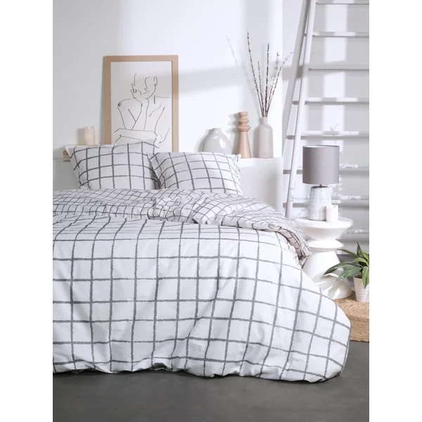 PARURE 200X210CM ET TAIES OREILLERS 65X65CM 57 FILS MODELE 6