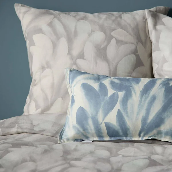 Parure de lit coton lin Plantain - Gris souris/Ecru - 240 x 220 cm