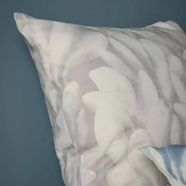 Parure de lit coton lin Plantain - Gris souris/Ecru - 240 x 220 cm