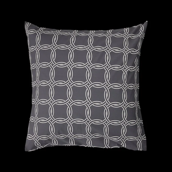 Parure de lit percale Néo Rétro - Anthracite - 240 x 220 cm