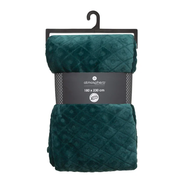 PLAID FLANELLE 3D LOSANGE CANARD 180X230CM