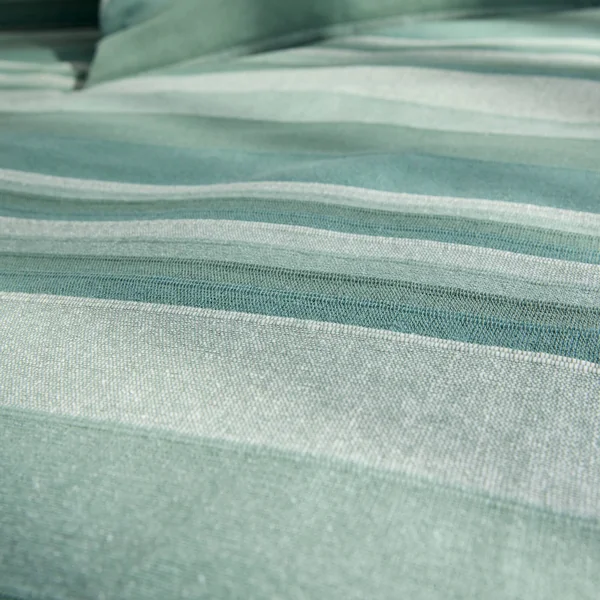 Plaid jeté multicolore coton tissage artisanal, eucalyptus