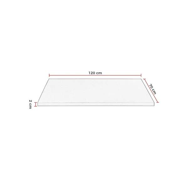Plateau de table de brasserie 120x70 stratifié noir Laurisse