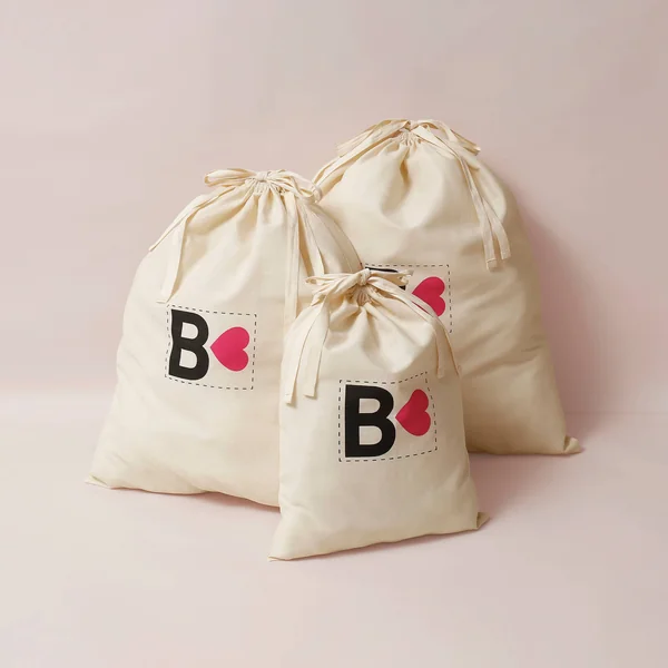 Pochon cadeau en coton, 3 tailles au choix, écru