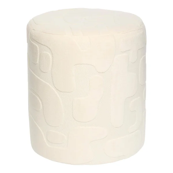POUF DELOR DEC BLANC