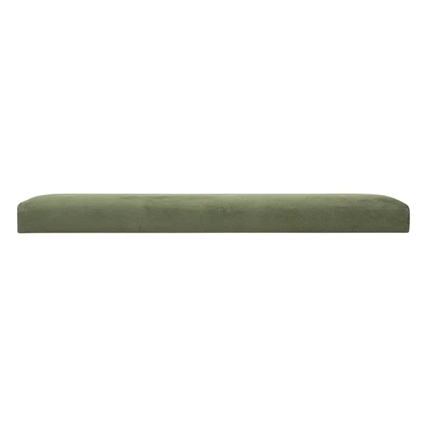 POUF PLIANT DOUBLE VELOURS LILOU KAKI D.76X38CM