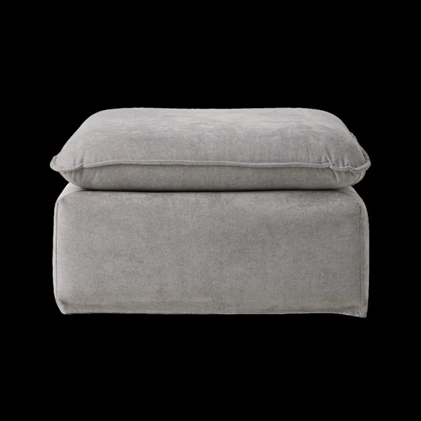 Pouf tissu Orphée - Gris