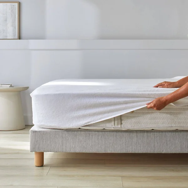 Protège matelas molleton 100% coton bonnet 30 cm Firmin - 90 x 200 cm