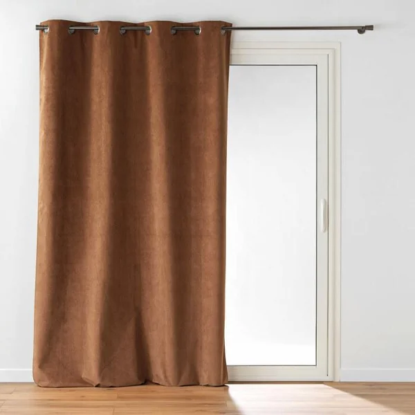 RIDEAU 140X260CM 100 OCCULTANT OLYMPE CAMEL