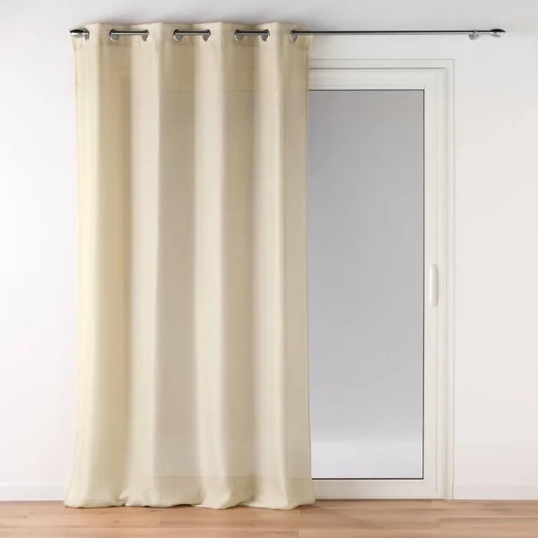 RIDEAU A OEILLETS 140X260CM UNI ZELINE NATUREL