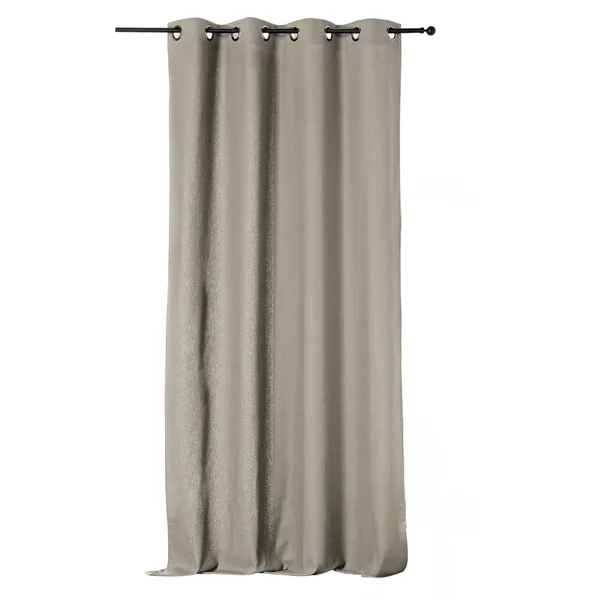 Rideau coton lin Loïs - Beige - 135 x 260 cm