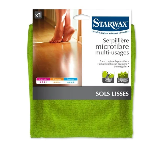 Serpillière microfibre multi-usages STARWAX