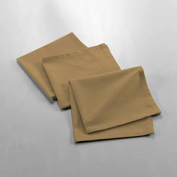 SERVIETTE TABLE X3 PCS 40X40CM COTON UNI MISTRAL LIN