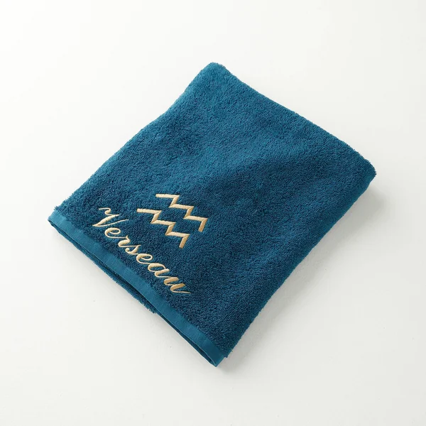 Serviettes de bain VERSEAU - 420g/m2, bleu paon