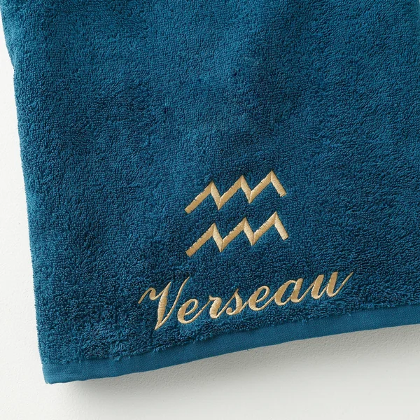 Serviettes de bain VERSEAU - 420g/m2, bleu paon