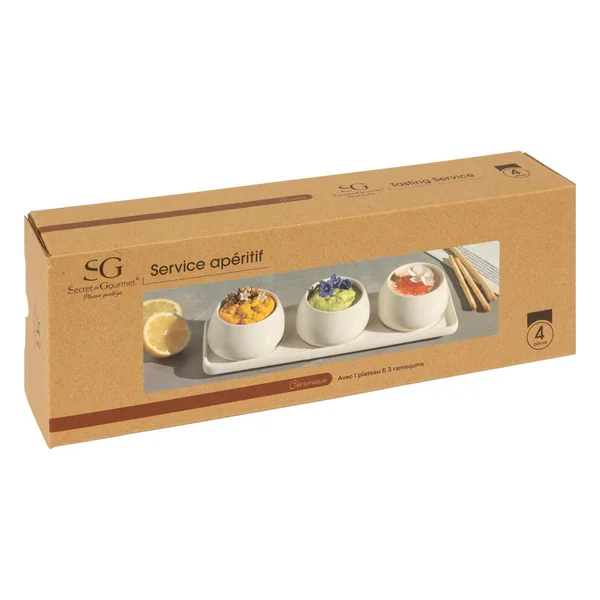 SET APERITIF NORA X4 PIECES