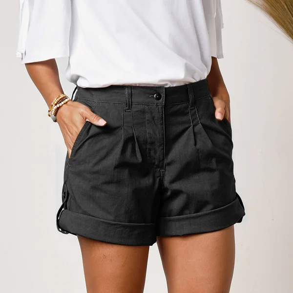 Short bermuda longueur réglable, noir