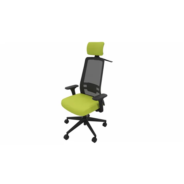 Siège de bureau en tissu coque noire Holly