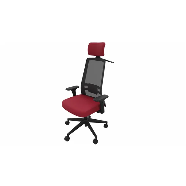 Siège de bureau en tissu coque noire Holly