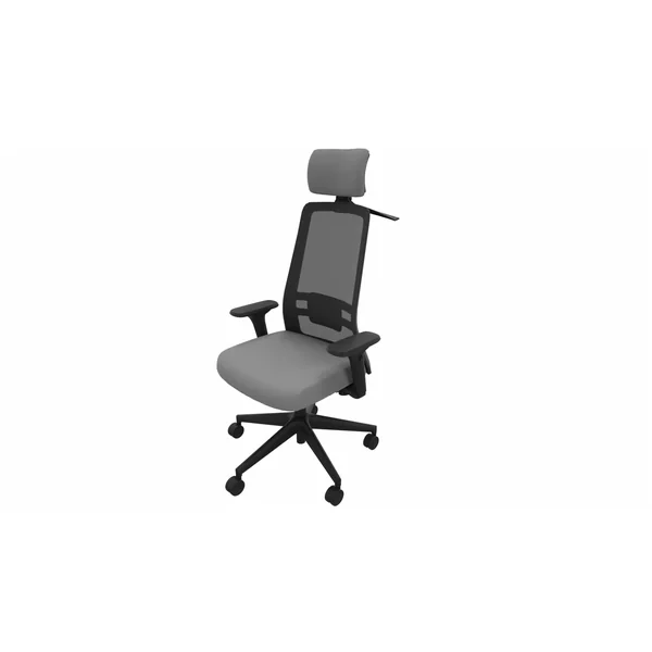 Siège de bureau en tissu coque noire Holly