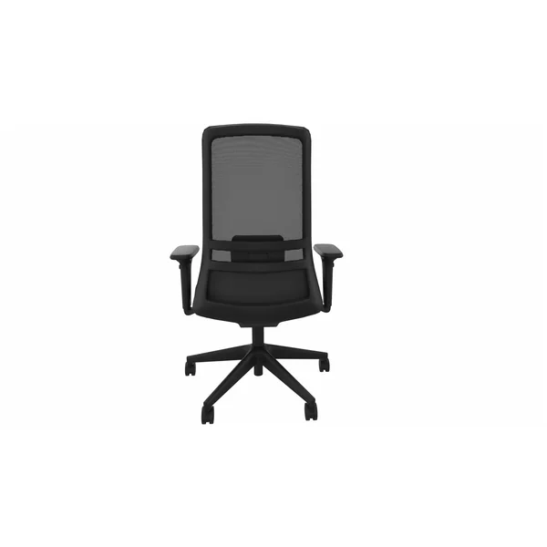 Siège de bureau en tissu coque noire Holly