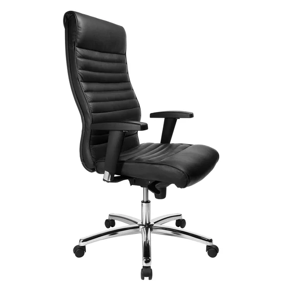 Siège de direction en cuir noir 100% Chiva | Matelpro.com